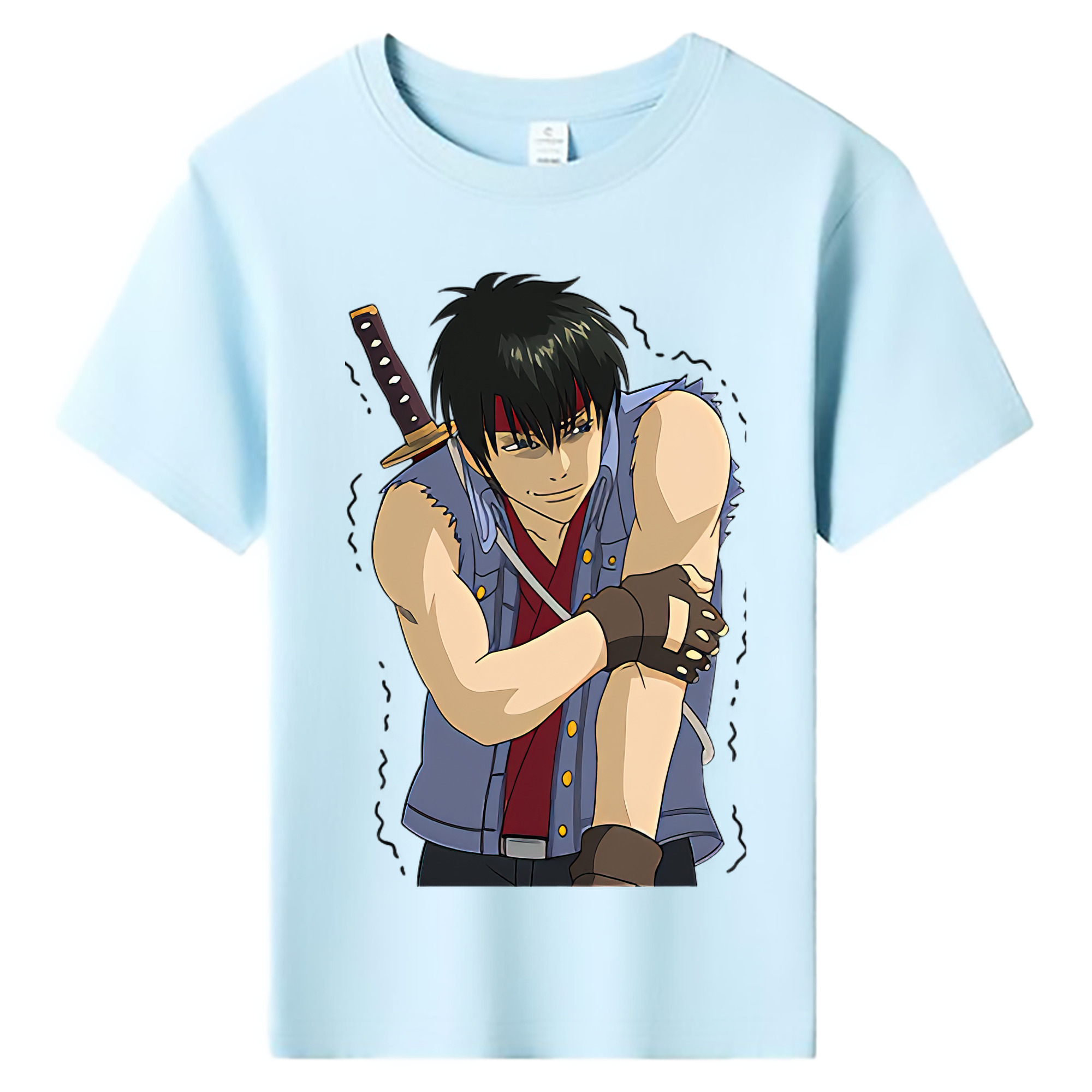 （画像用） ぎんたま 坂田銀時（さかたぎんとき） 神楽 志村新八（しむら しんぱち） GINTAMA Sakata Gintoki Kagura Shimura Shinpachi 綿100％キッズTシャツ（フロントプリント）